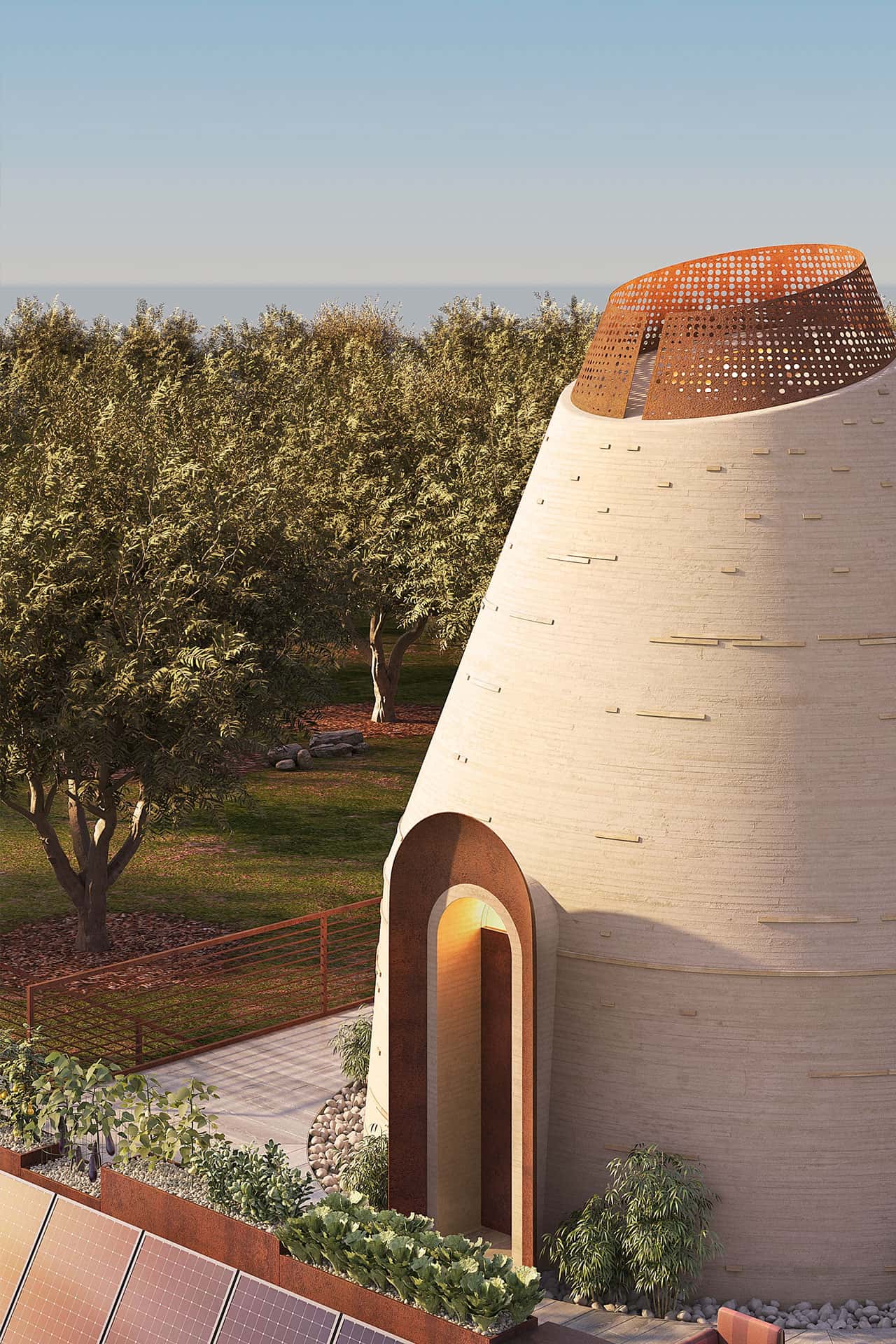 Solar lantern home in puglia